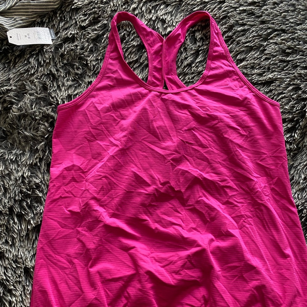 Pink workout tank